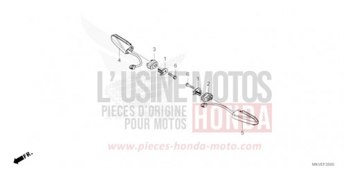 CLIGNOTANT ARRIERE NSS750S de 2025